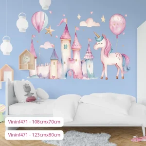 Vinilos Decorativos Infantiles De Unicornio