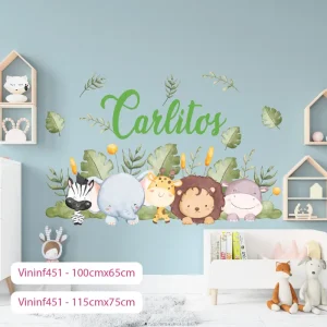 Vinil Decorativo Infantil De Safari