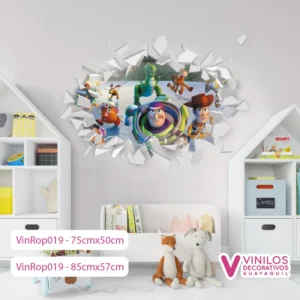 Vinilos Decorativos Rompe Pared De Toy Story