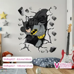 Vinilos Decorativos Rompe Pared De Batman
