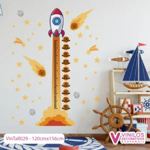 Vinilo Decorativo Tallímetro Del Espacio
