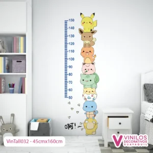 Vinilo Decorativo Tallímetro Infantil Personalizado