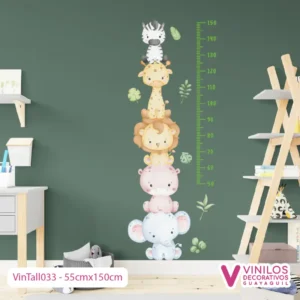 Vinilo Decorativo Tallímetro Infantil Con Nombre