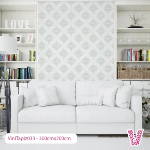 Vinilo Decorativo Papel Tapiz Personalizado Color Blanco