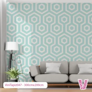 Vinilo Decorativo Papel Tapiz Personalizado Color Verde Agua