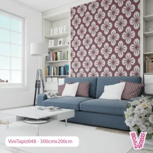 Vinilo Decorativo Papel Tapiz Personalizado De Flores