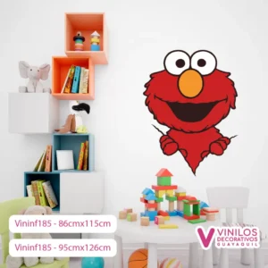 Vinil Decorativo Infantil Elmo