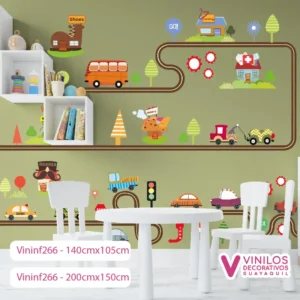 Vinilos Decorativos Infantiles De Mini Ciudad