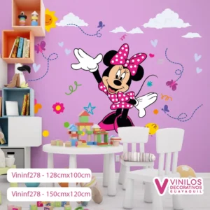 Vinilos Decorativos Infantiles De Mini Mouse