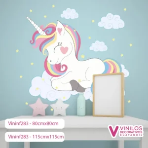 Vinilos Decorativos Infantiles De Unicornio Para Niña