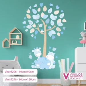 Vinilos Decorativos Infantiles De Animales Con Árbol