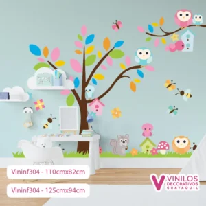 Vinilos Decorativos Infantiles De árbol Con búhos
