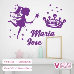 Vinilos Decorativos Infantiles De Ada Con Nombre